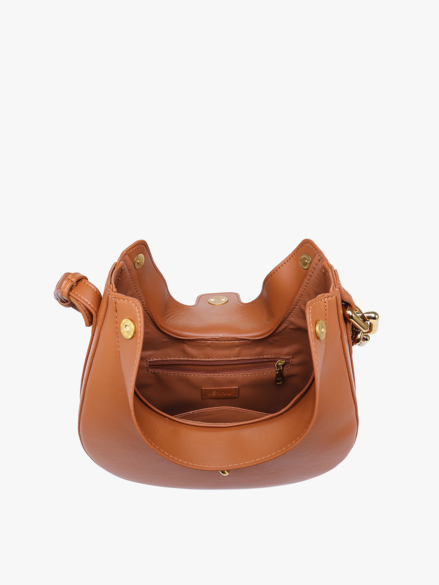 Dallas Twist-Lock Shoulder Bag Brown
