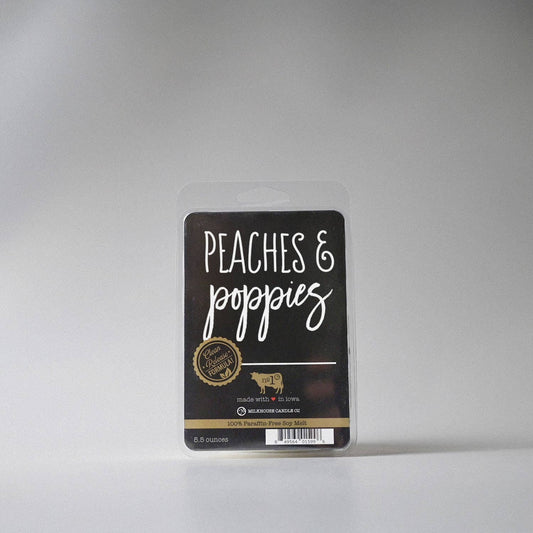 5.5 oz Wax Melts: Peaches & Poppies