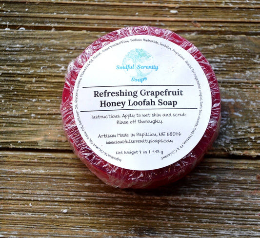 Honey Loofah Soaps: Rereshing Grapefruit