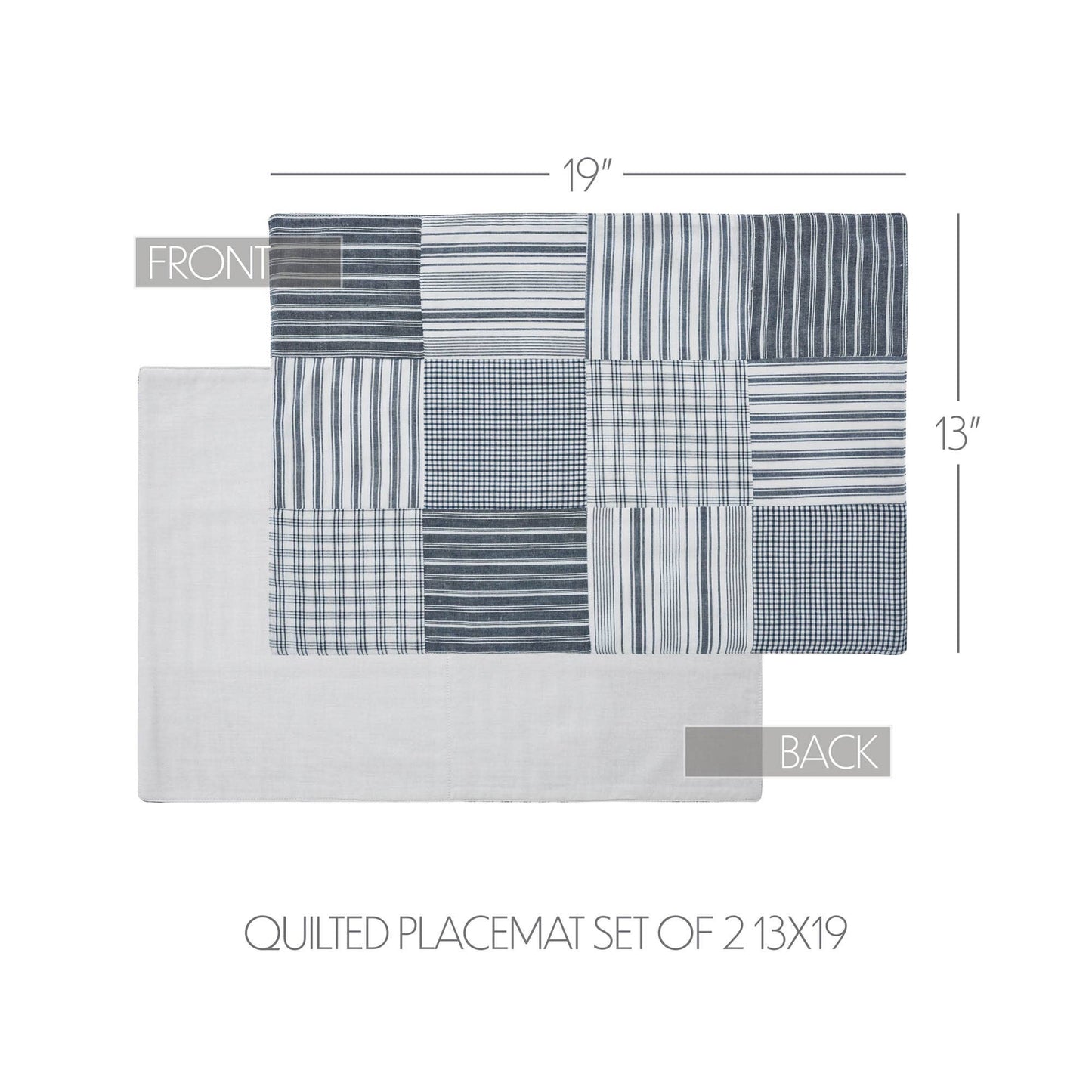 Sawyer Mill Blue Quilted Placemat 13x19