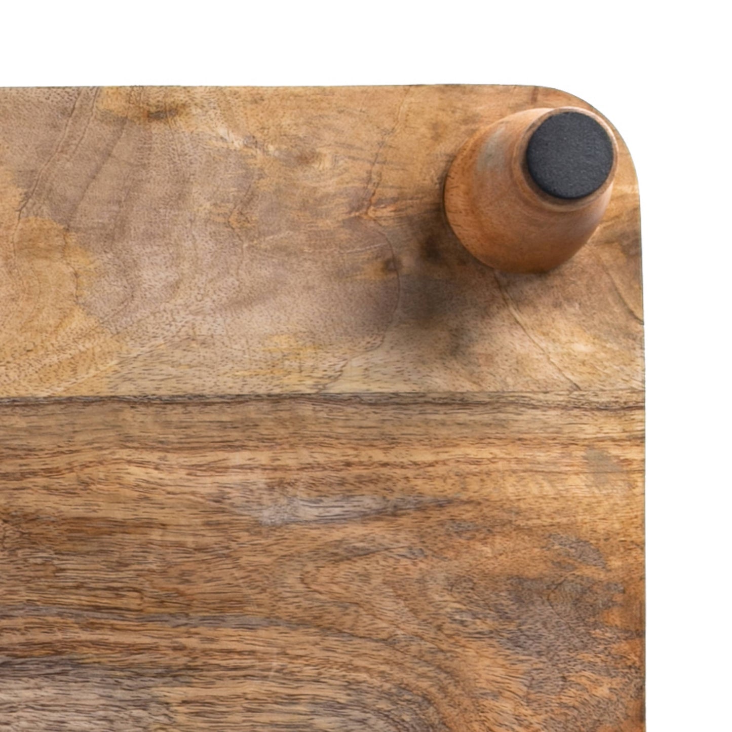 Artisan Wood 14x18x3 Natural Mango Wood Footed Serving Board