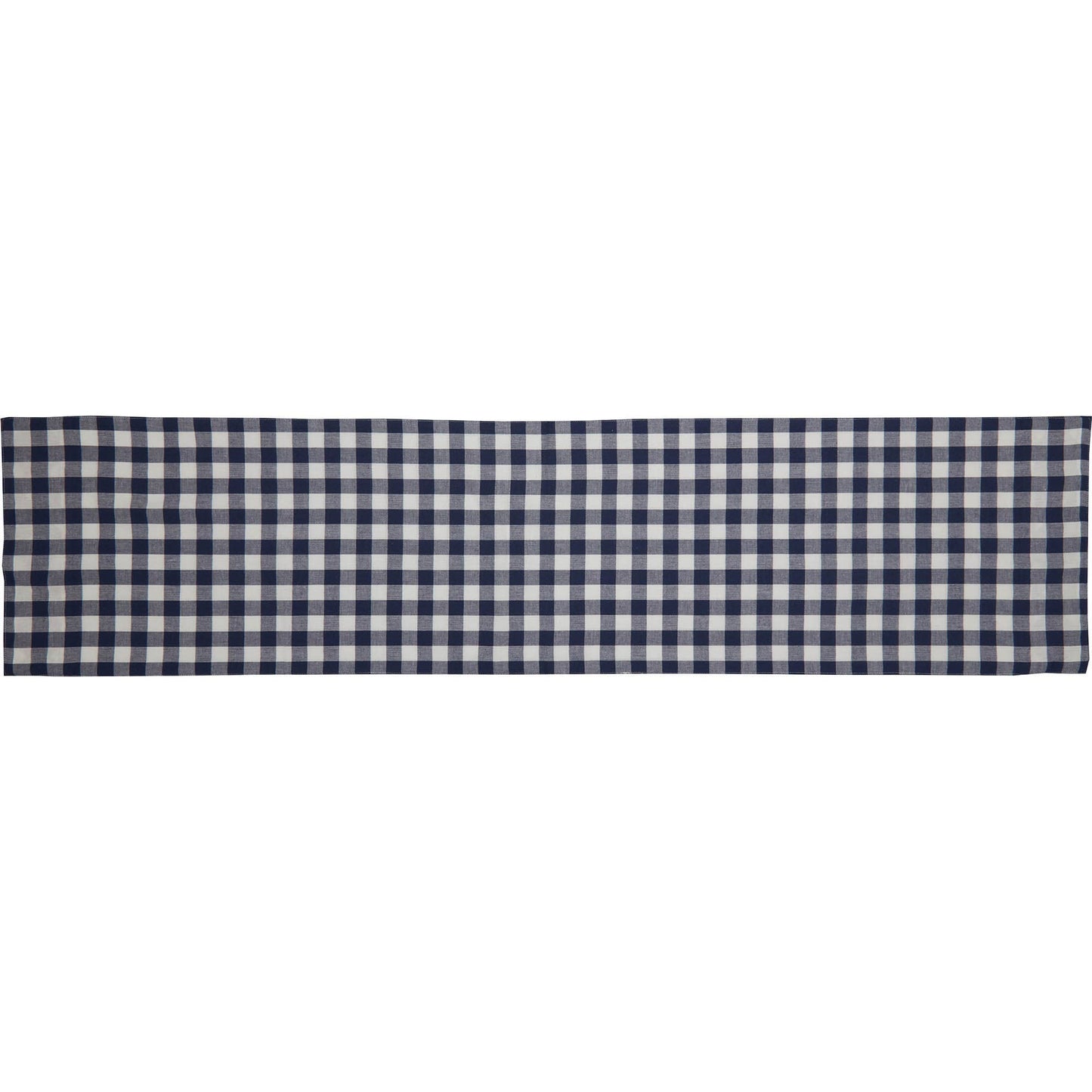 Vintage Check Blue Table Runner 36Lx13W