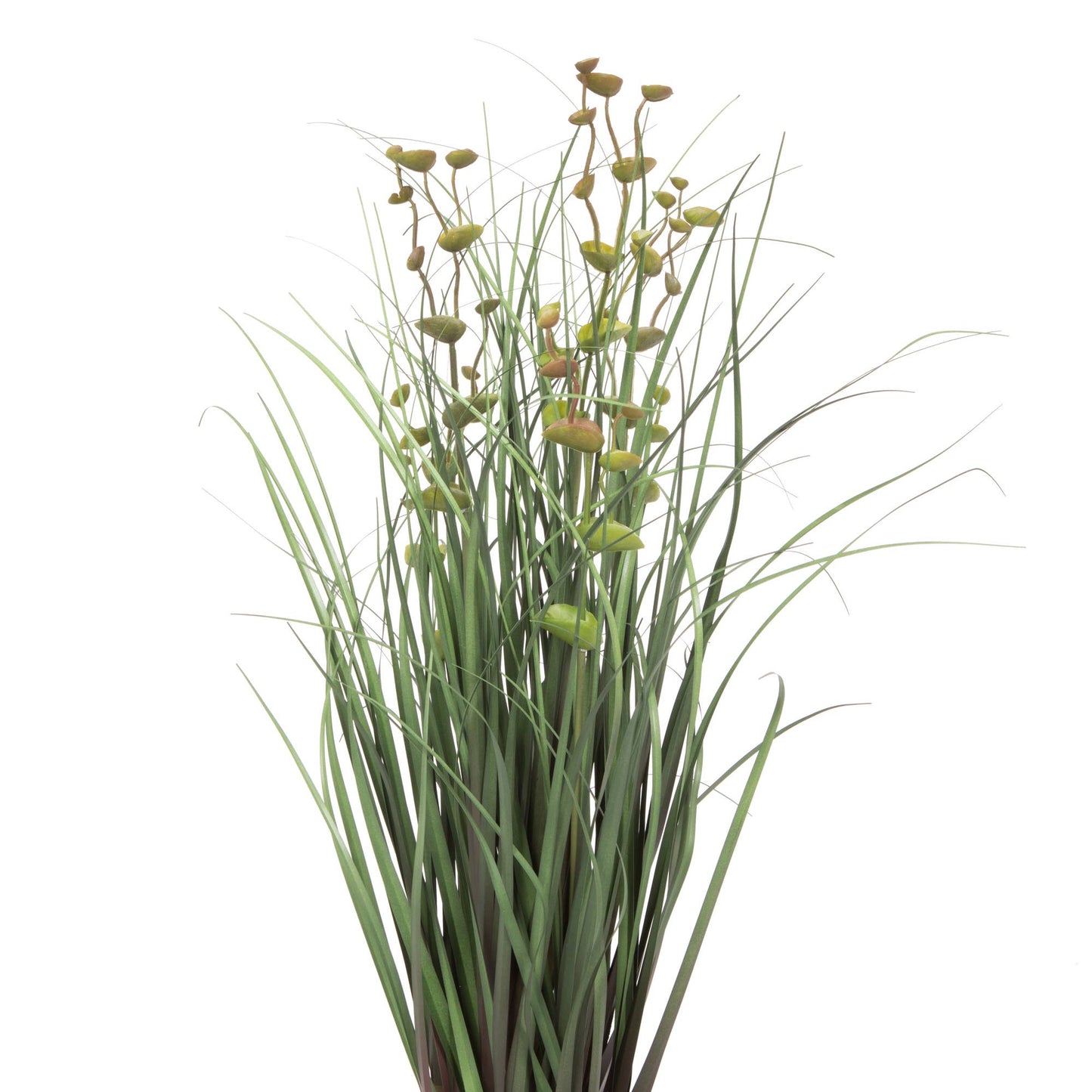 24" Artificial Potted Green Grass and Eucalyptus