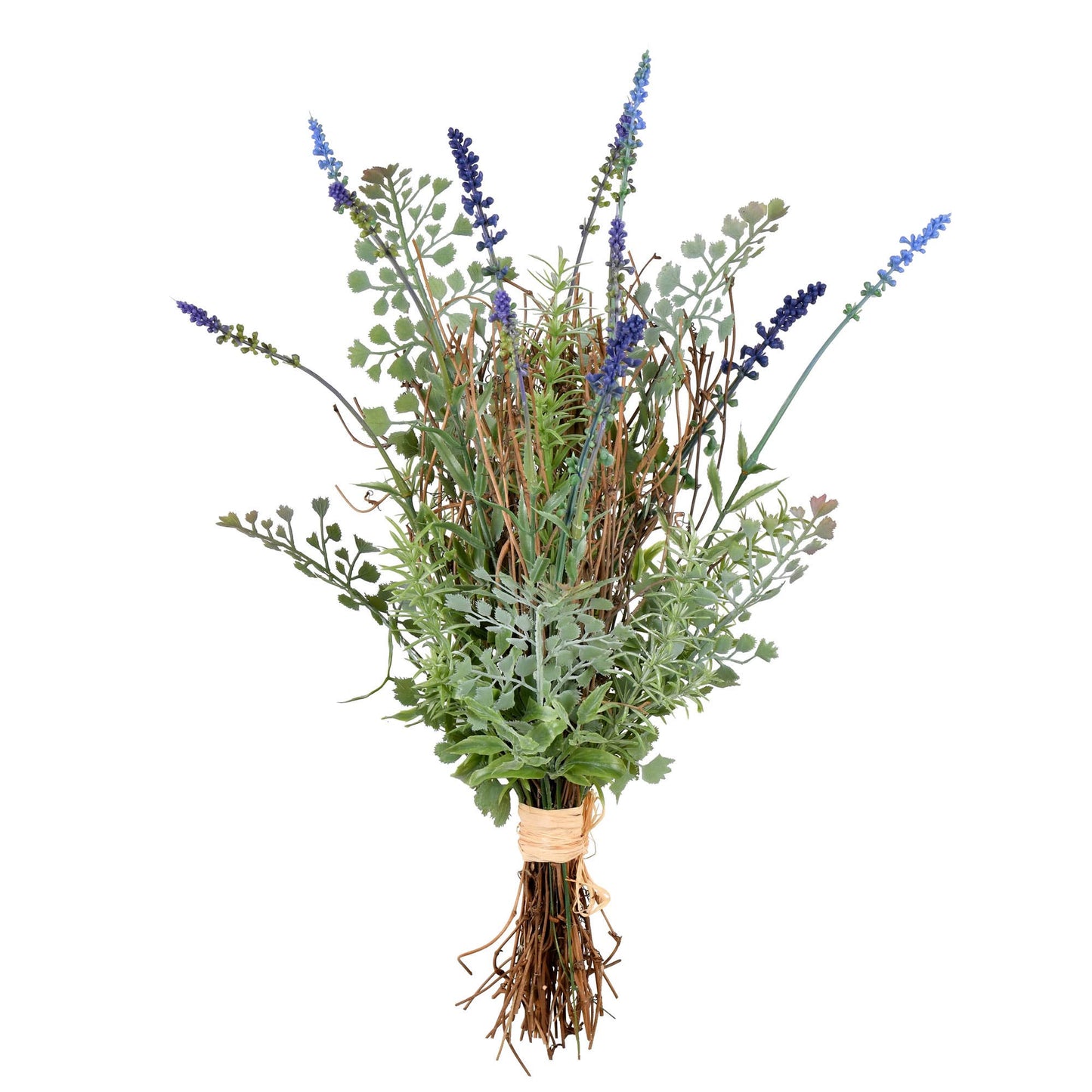 Vickerman 20.5" Artificial Lavender Bush.: Green / Plastic / 20.5"