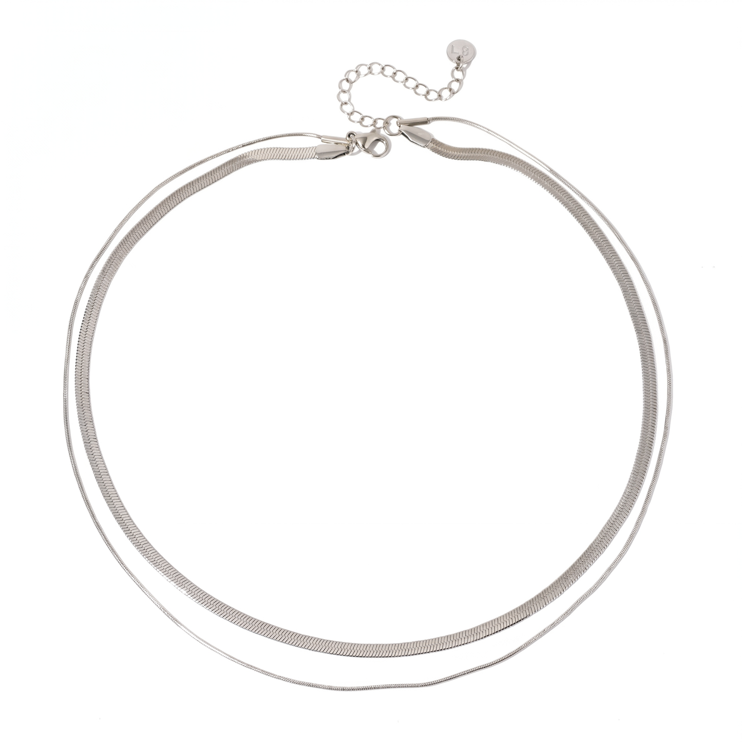 Brooke Layered Chain Silver