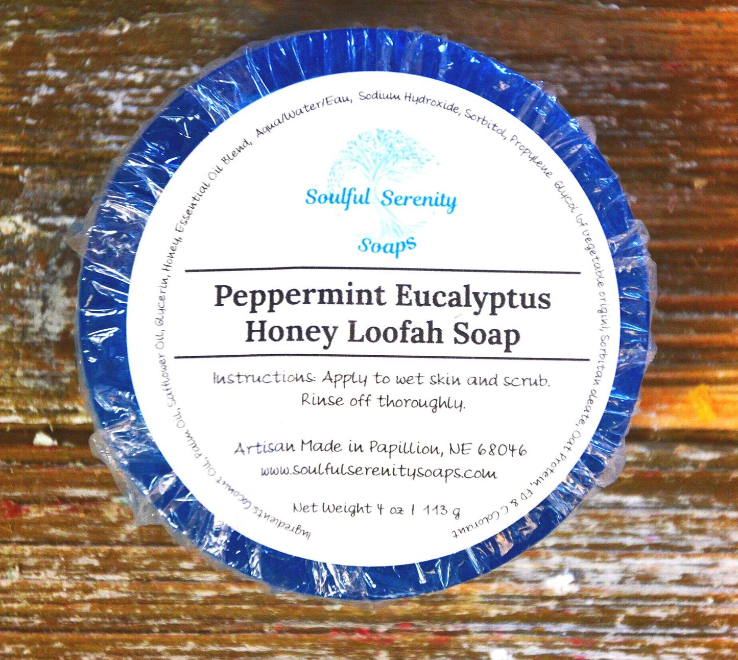 Honey Loofah Soaps: Peppermint + Eucalyptus