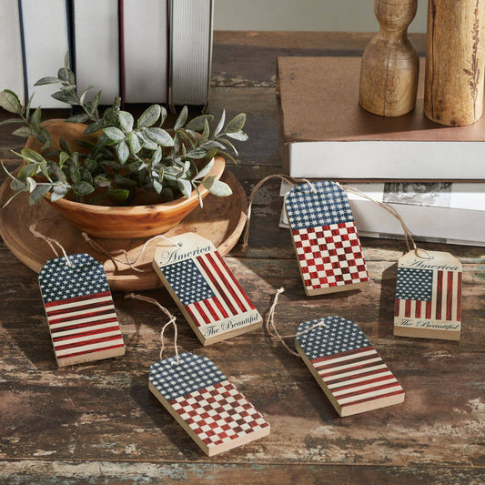 Americana Tag Ornament