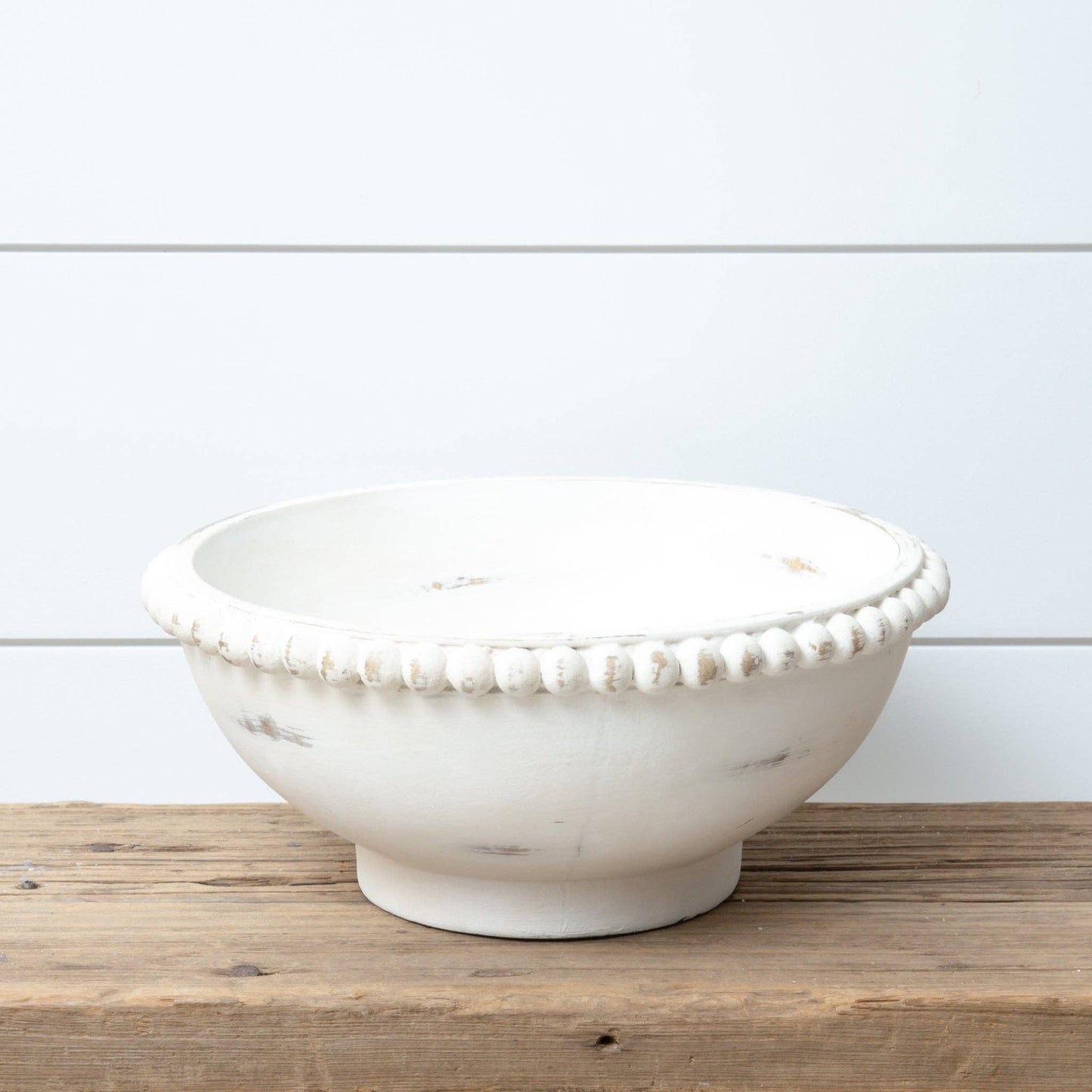 White Beaded Bowl