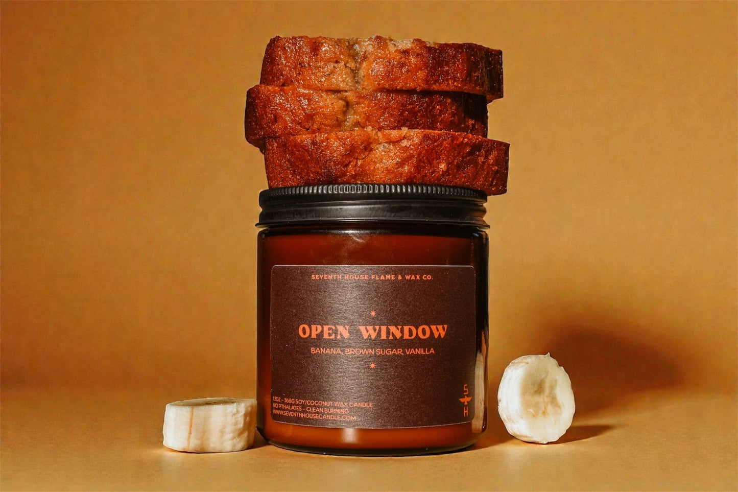 OPEN WINDOW - Banana Nut Bread Candle
