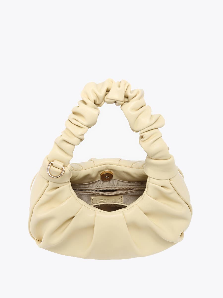 Berkley Ruched Shoulder Bag – Vegan Leather Bag Sunflower
