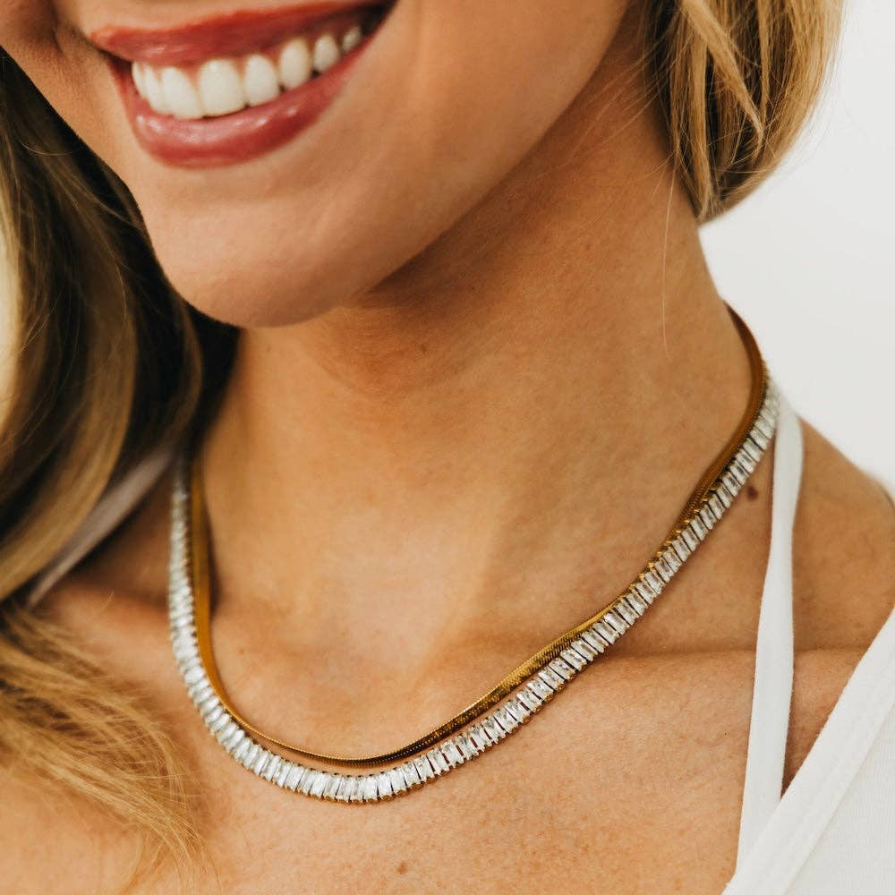 Pinch Me Layered Necklace - Gold