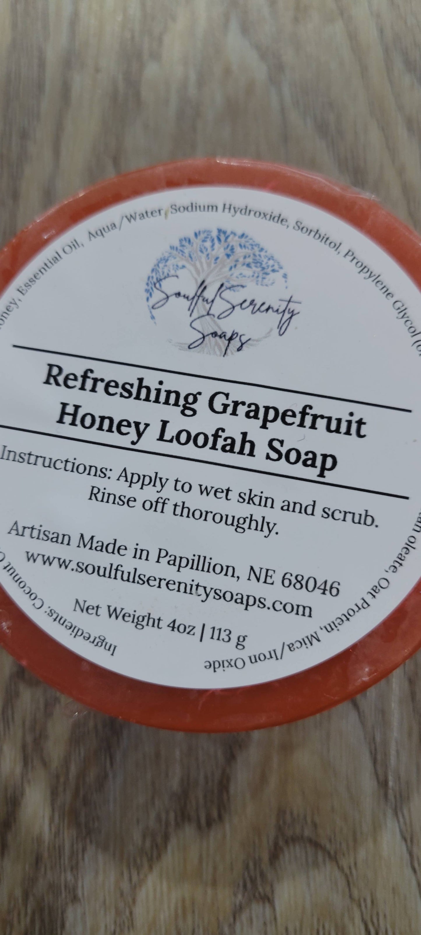 Refreshing Grapefruit Honey Loofah Soap