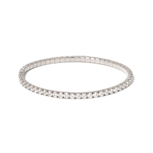 Valentina Tennis Bracelet - Silver