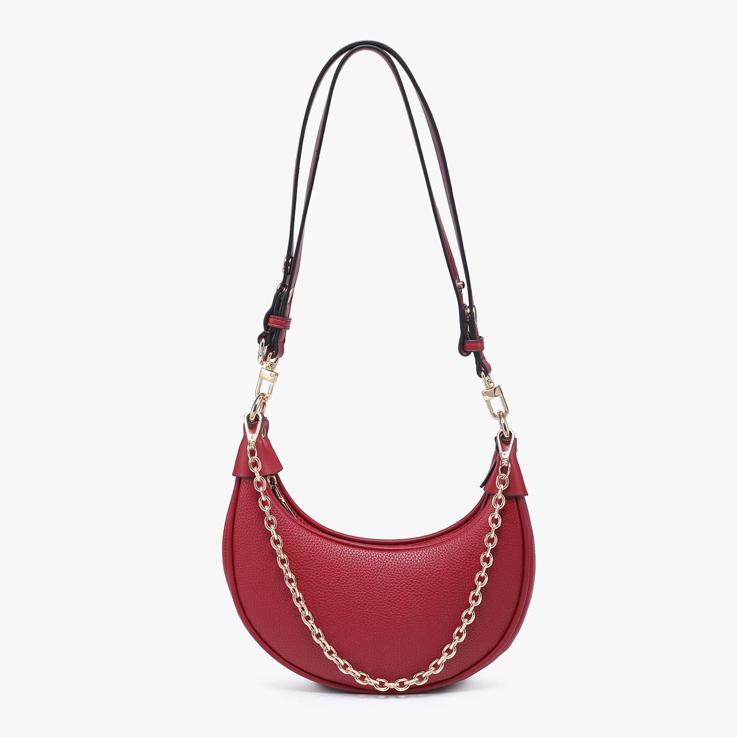 Zora Moon Shoulder Bag w/ Chain | M2503 : Mauve