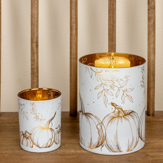Golden Autumn Candle Holder (Set/2)