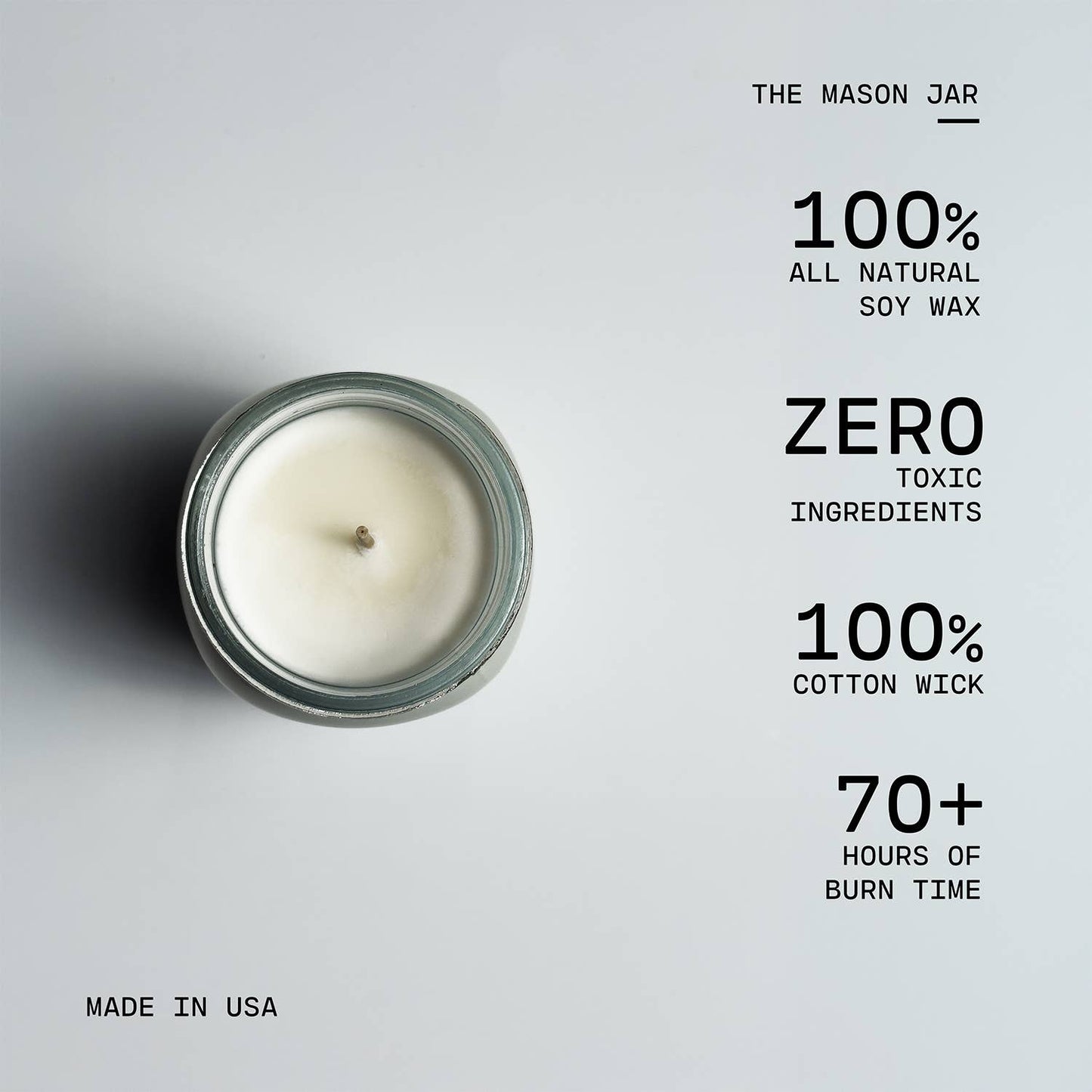 13 oz Mason Jar Fall Candle: Caramel Corn