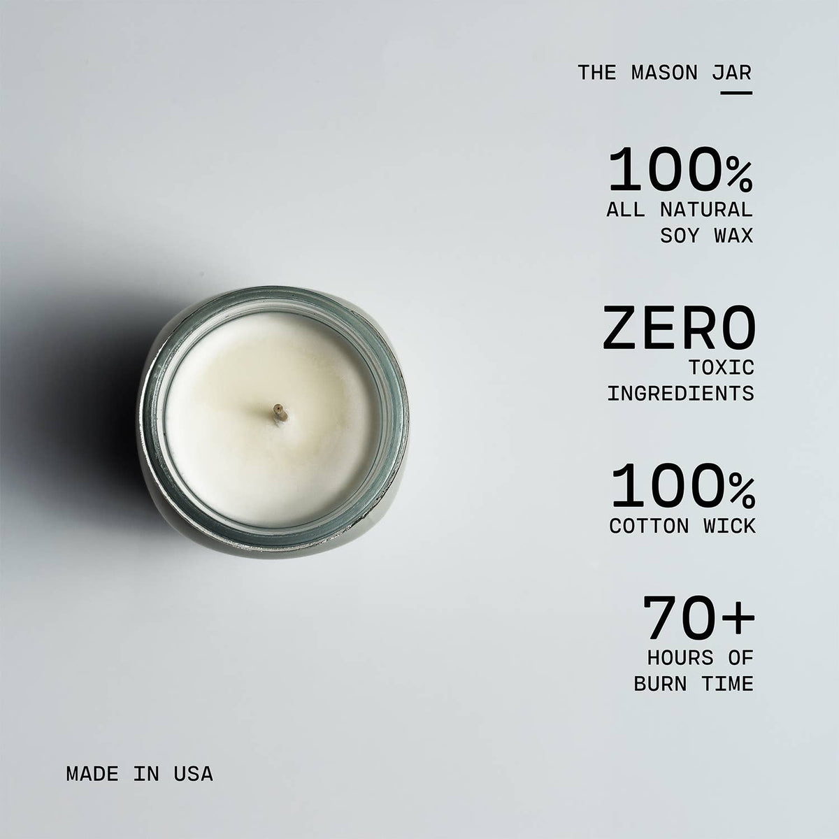 13 oz Mason Jar Christmas Candle: Balsam & Cedar