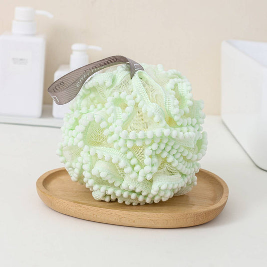 LARGE BATH POUF SUPER SOFT BATH POUF: Green