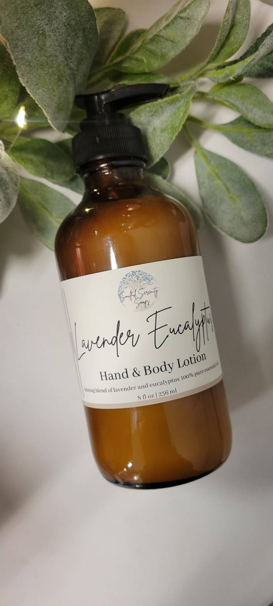 Bottled Lotions - Essential Oil Blends: Lavender Eucalyptus