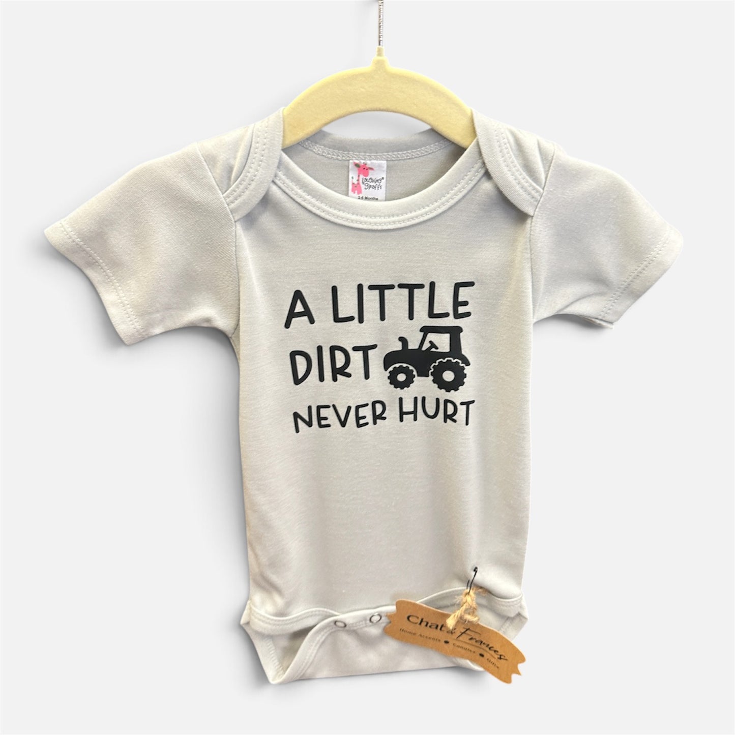 A Little Dirt Never Hurt Onesie 3-6 Mo.