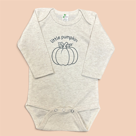 Little Pumpkin Long Sleeved Onesie
