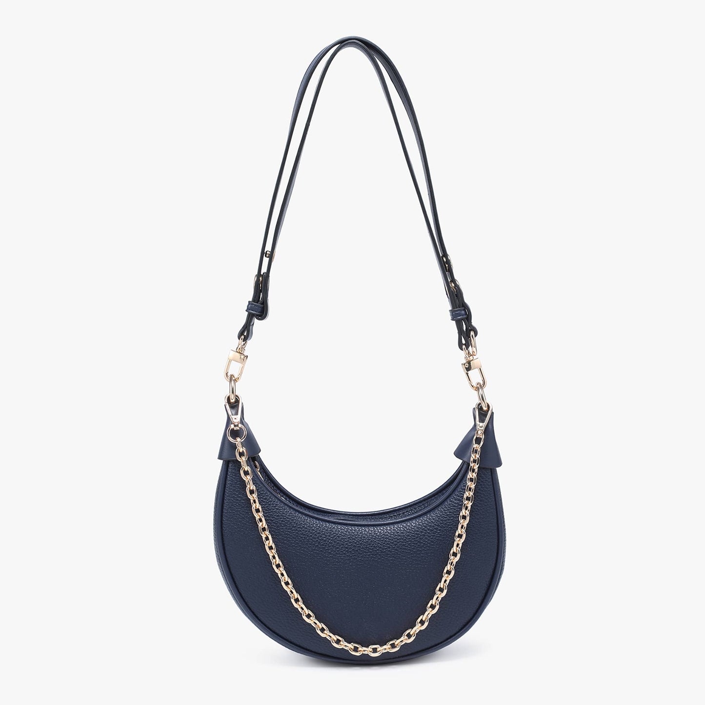 Zora Moon Shoulder Bag w/ Chain | M2503 : Mauve