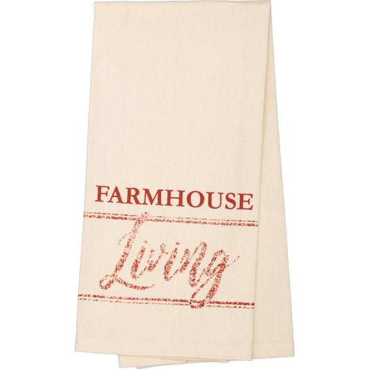 Unbleached Natural Tea Towel 19x28