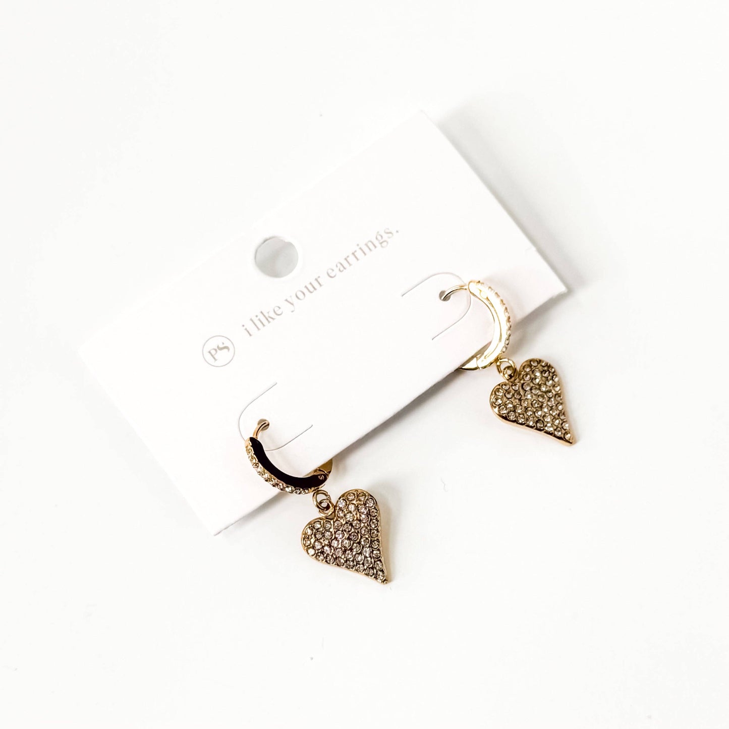 Pax Pave Heart Hoop