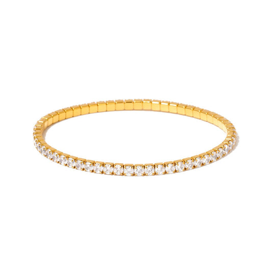 Valentina Tennis Bracelet - Gold