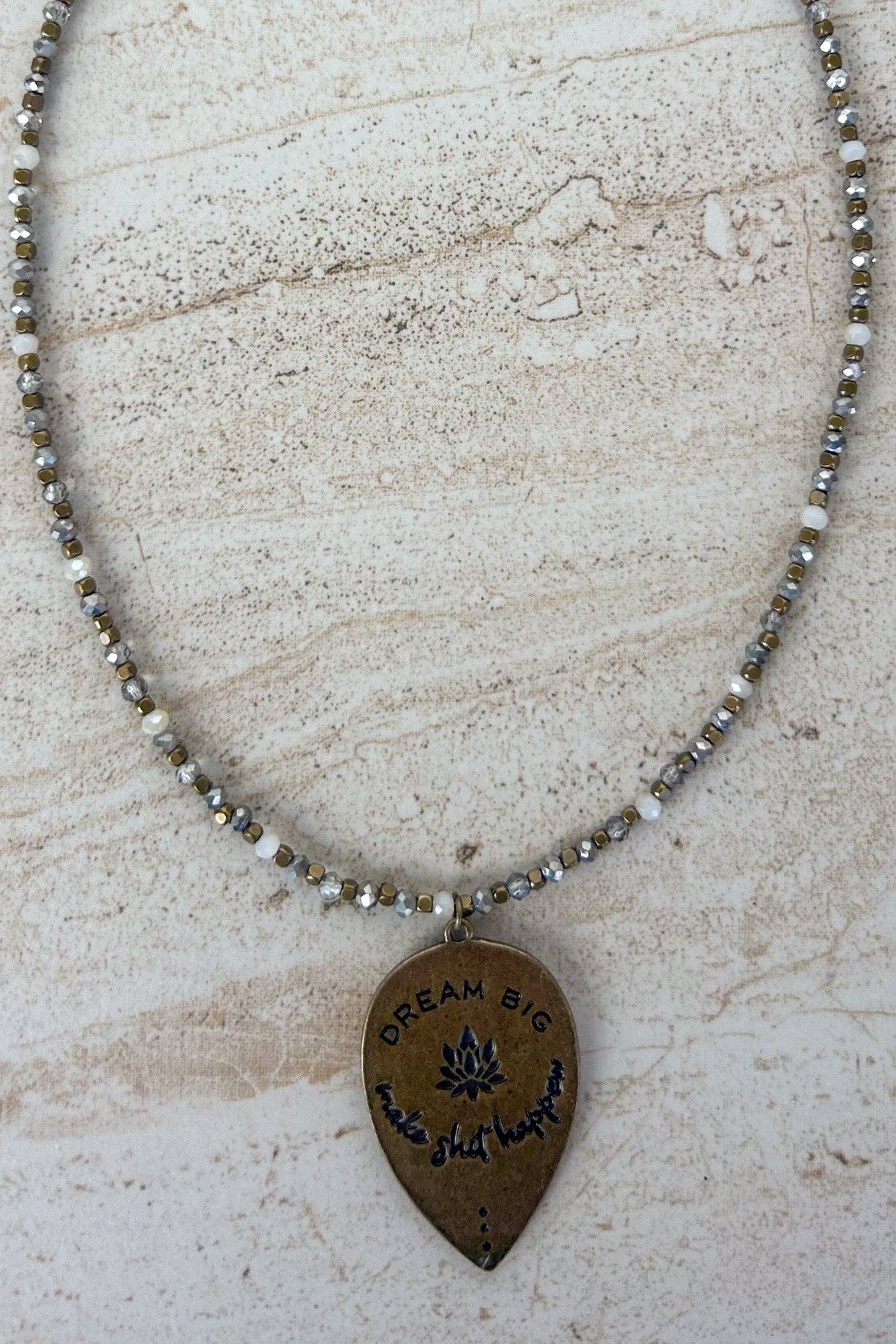 Dream Big Necklace in Bronze