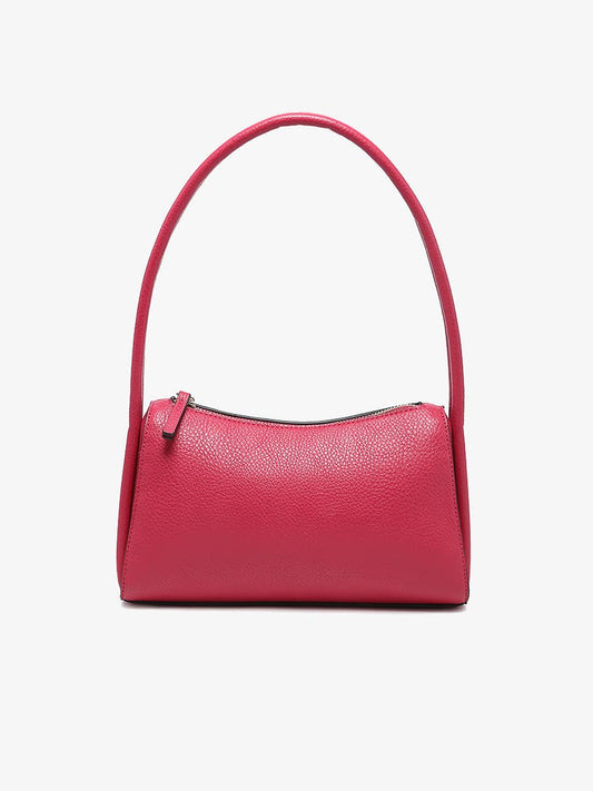 Leona Top Zip Baguette Shoulder Bag Boysenberry