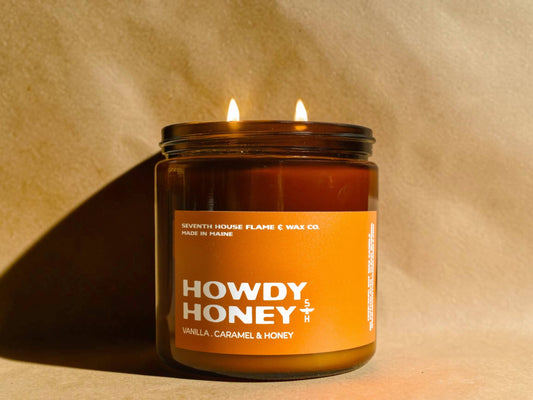 HOWDY HONEY - Vanilla, Caramel & Honey Candle
