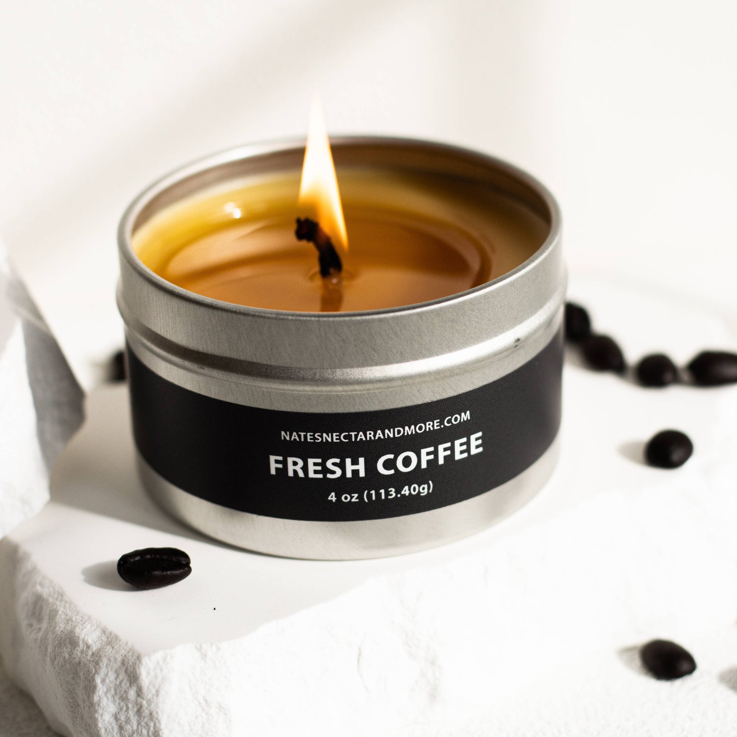 Fresh Coffee Beeswax Candle