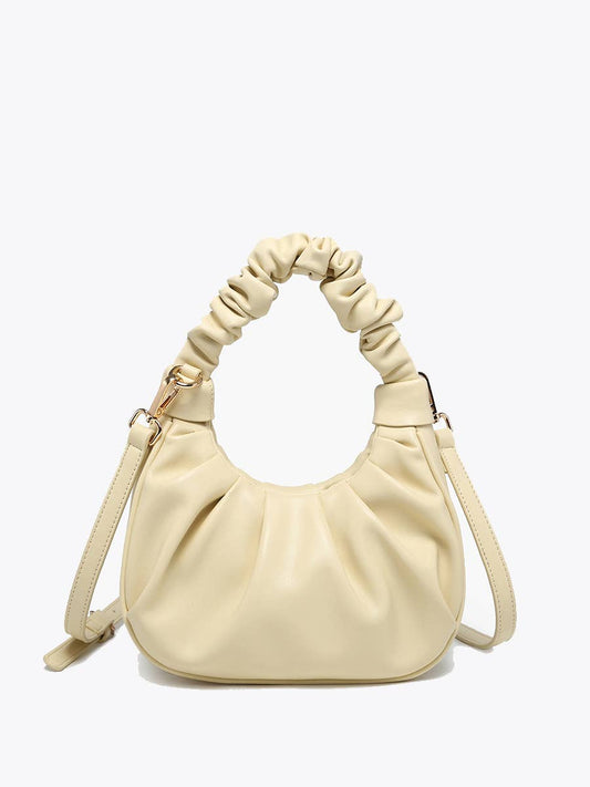Berkley Ruched Shoulder Bag – Vegan Leather Bag Sunflower