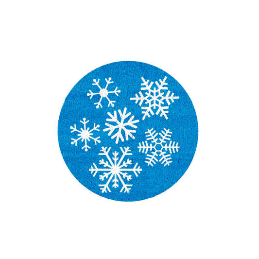24" x 36" Rubber Doormat Interchangeable Insert: Snowflakes