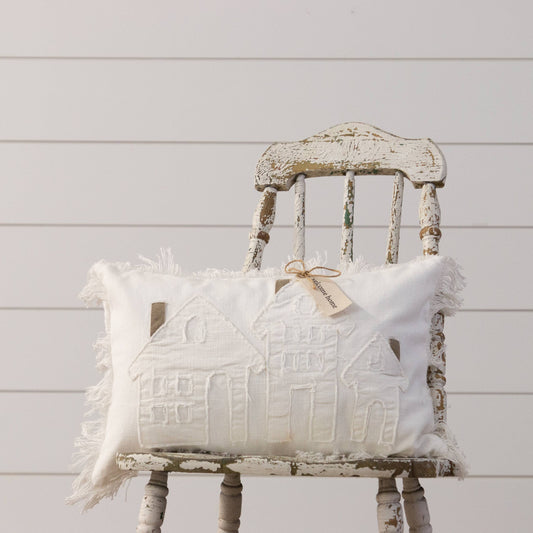 Pillow - Raggedy Welcome Home With Fabric Tag