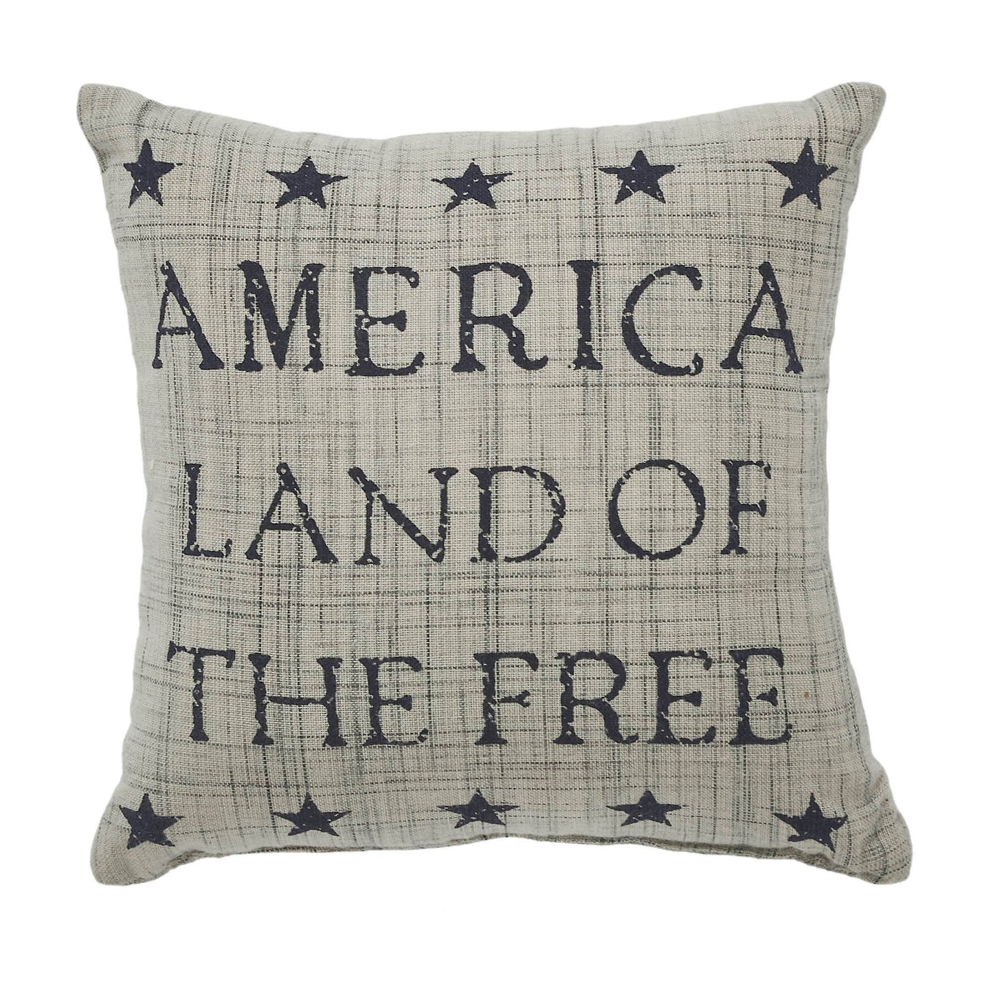 Americana Land of the Free Pillow 6x6