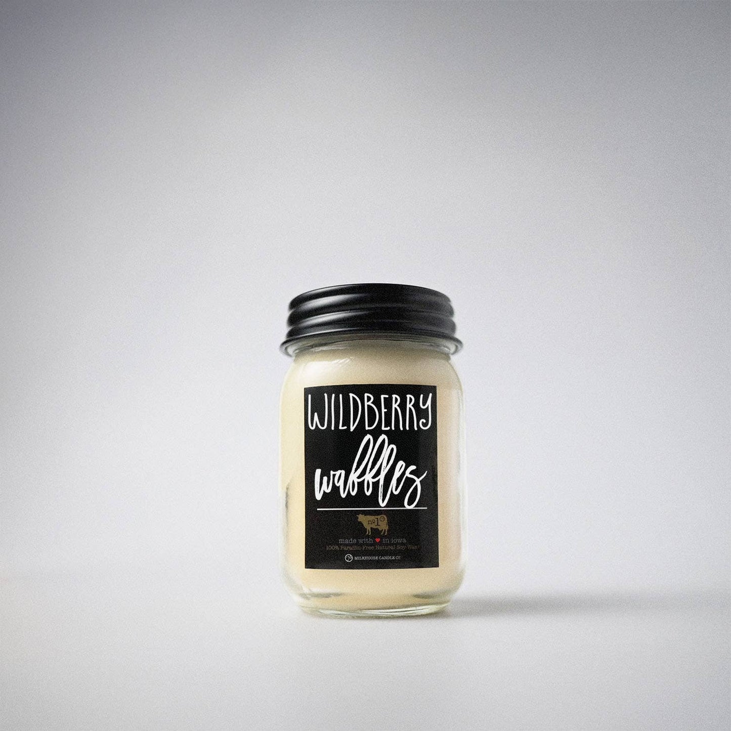 13 oz Mason Jar Candle: Wildberry Waffles