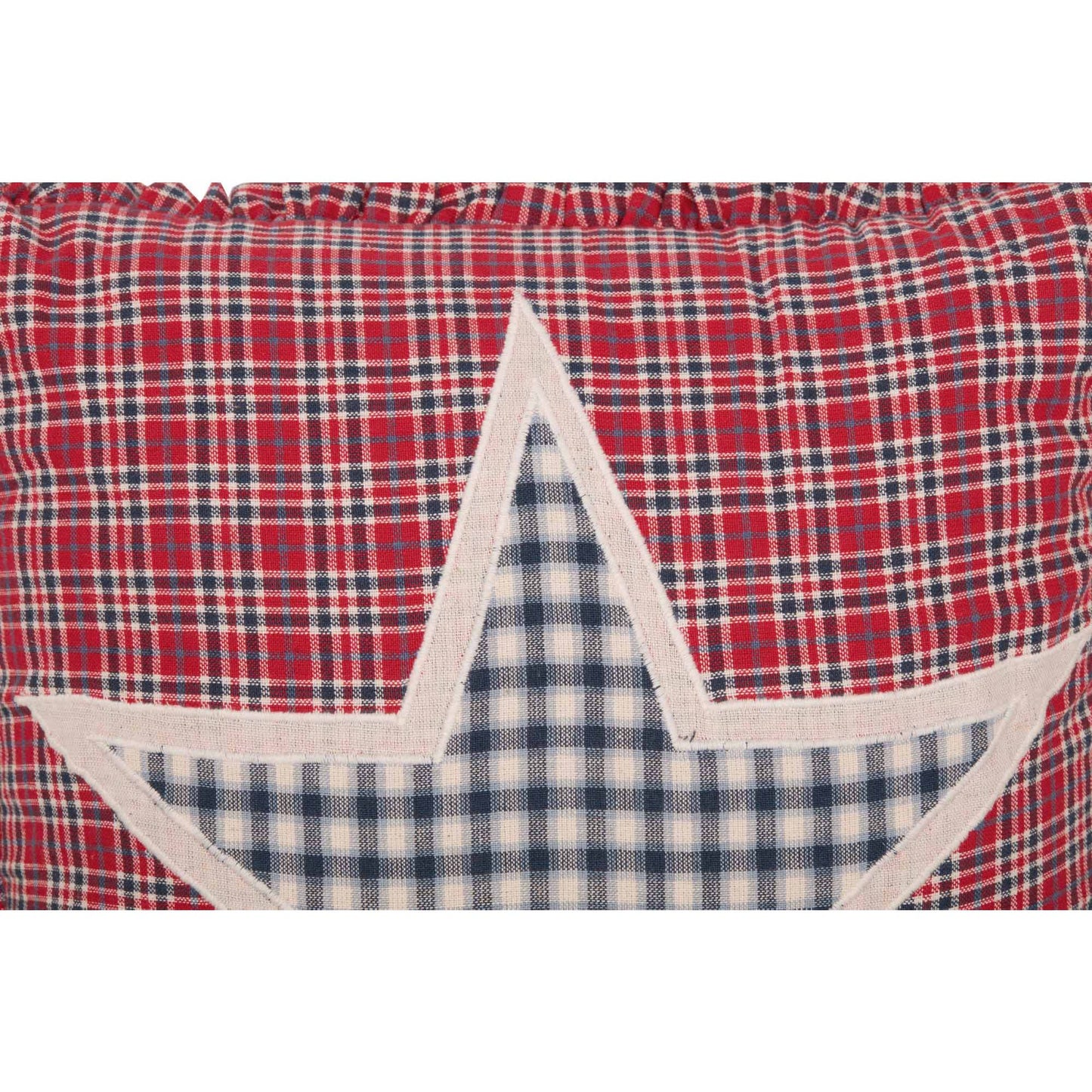 Red White Blue Applique Star Pillow 12x12 (Hatteras)