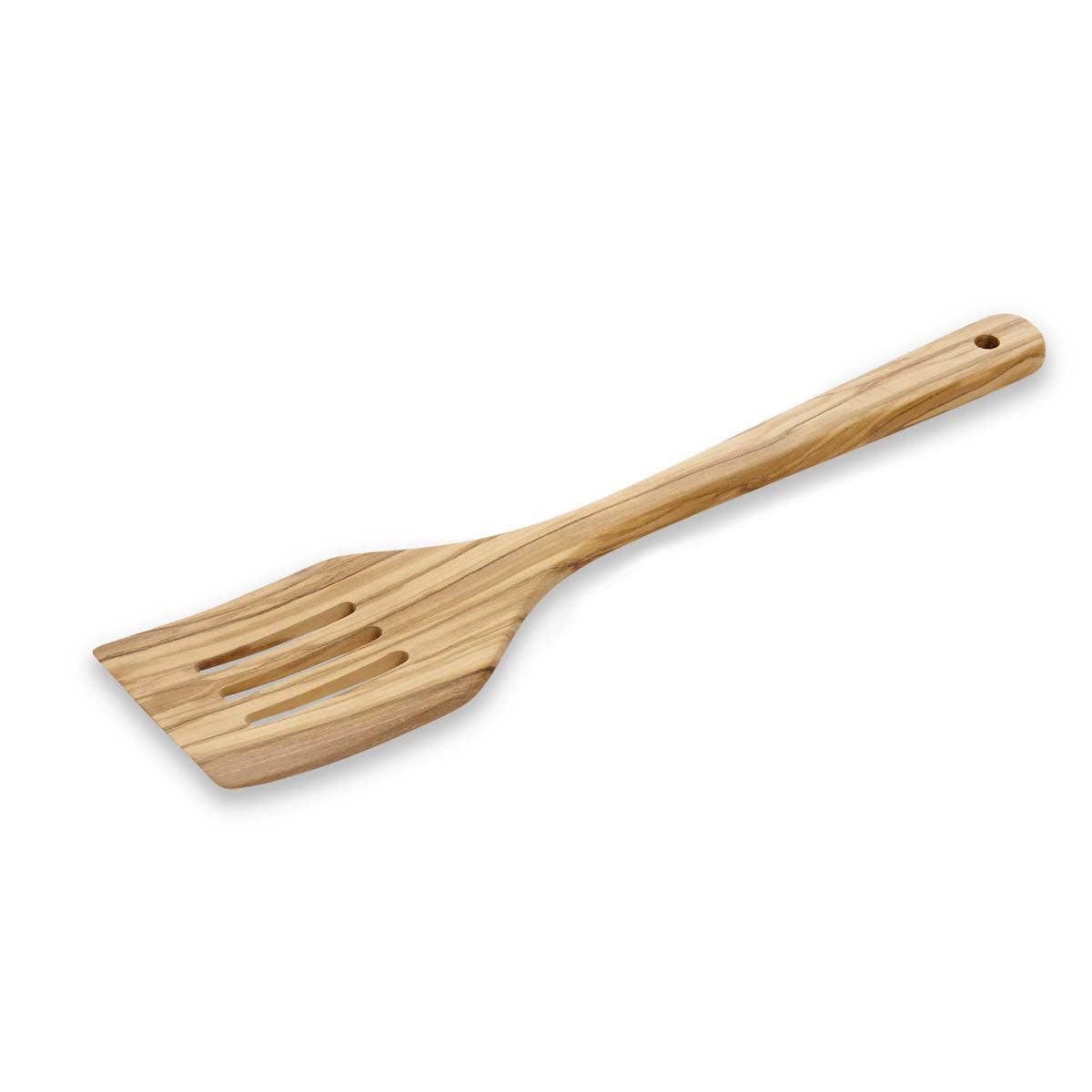 Fantes Italian Olivewood Slotted Turner, 12 inch