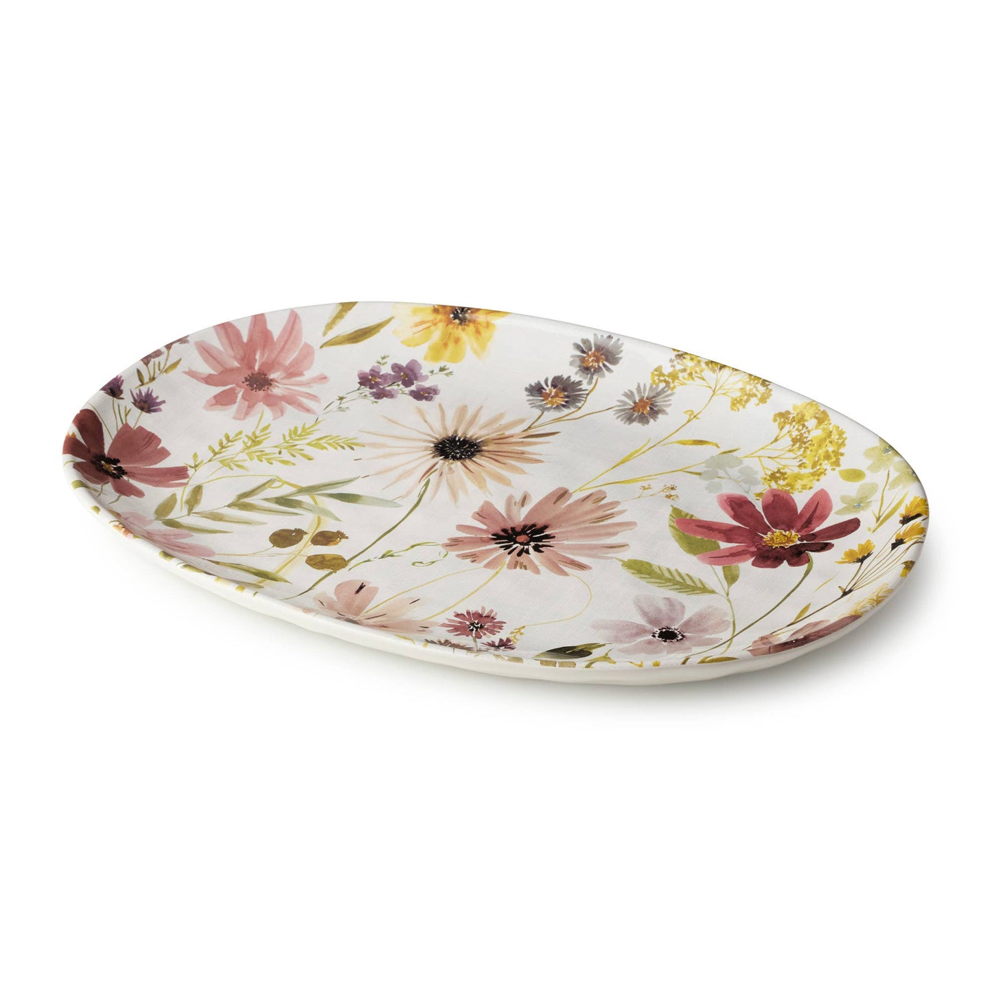 Wildflowers Oval Platter 16" x 12"