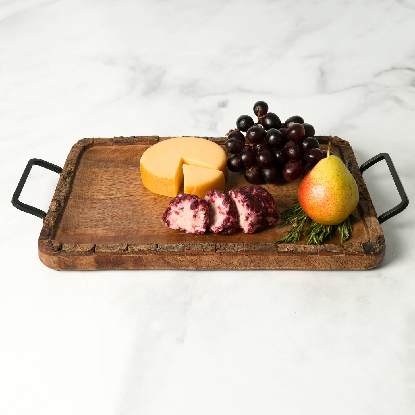 Artisan Wood Bark 14x10x1 Natural Mango Bark Wood Tray