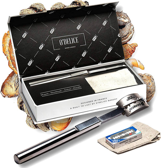 Stainless Steel Bread Lame with Storage and Blades