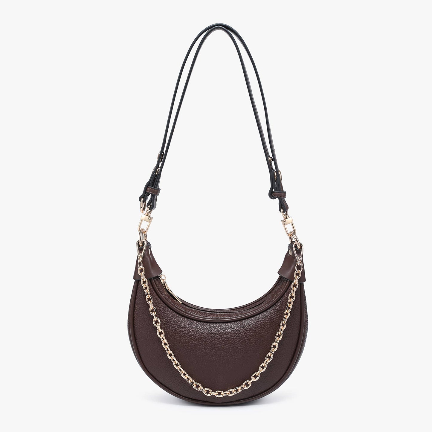 Zora Moon Shoulder Bag w/ Chain | M2503 : Mauve