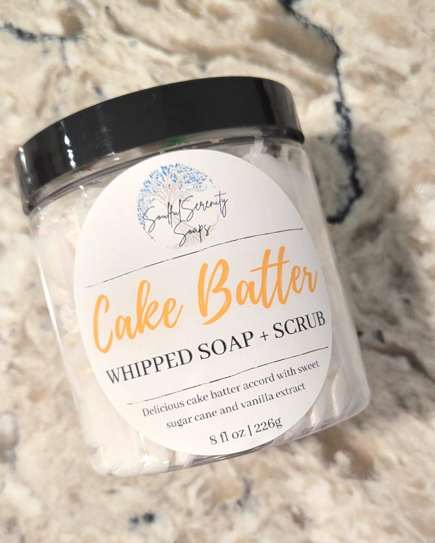 Cake Batter Whipped Soap + Scrub: Full (8 oz)