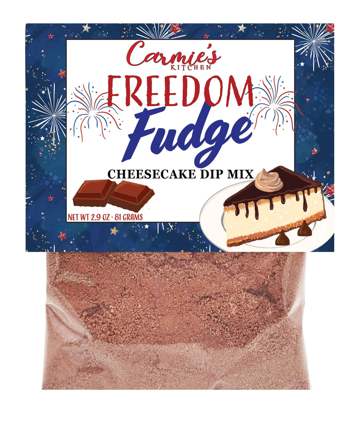Freedom Fudge Cheesecake Dip Mix - Americana Collection