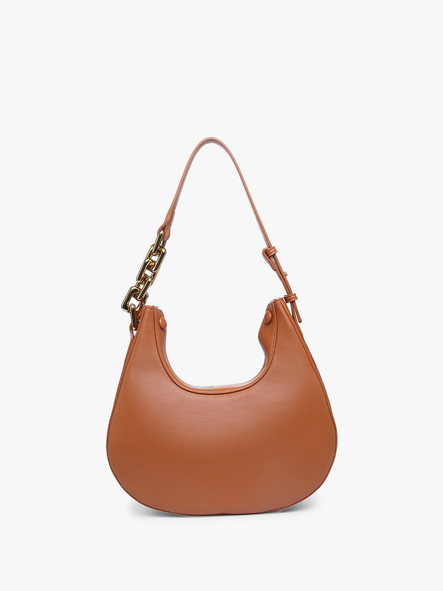 Dallas Twist-Lock Shoulder Bag Brown