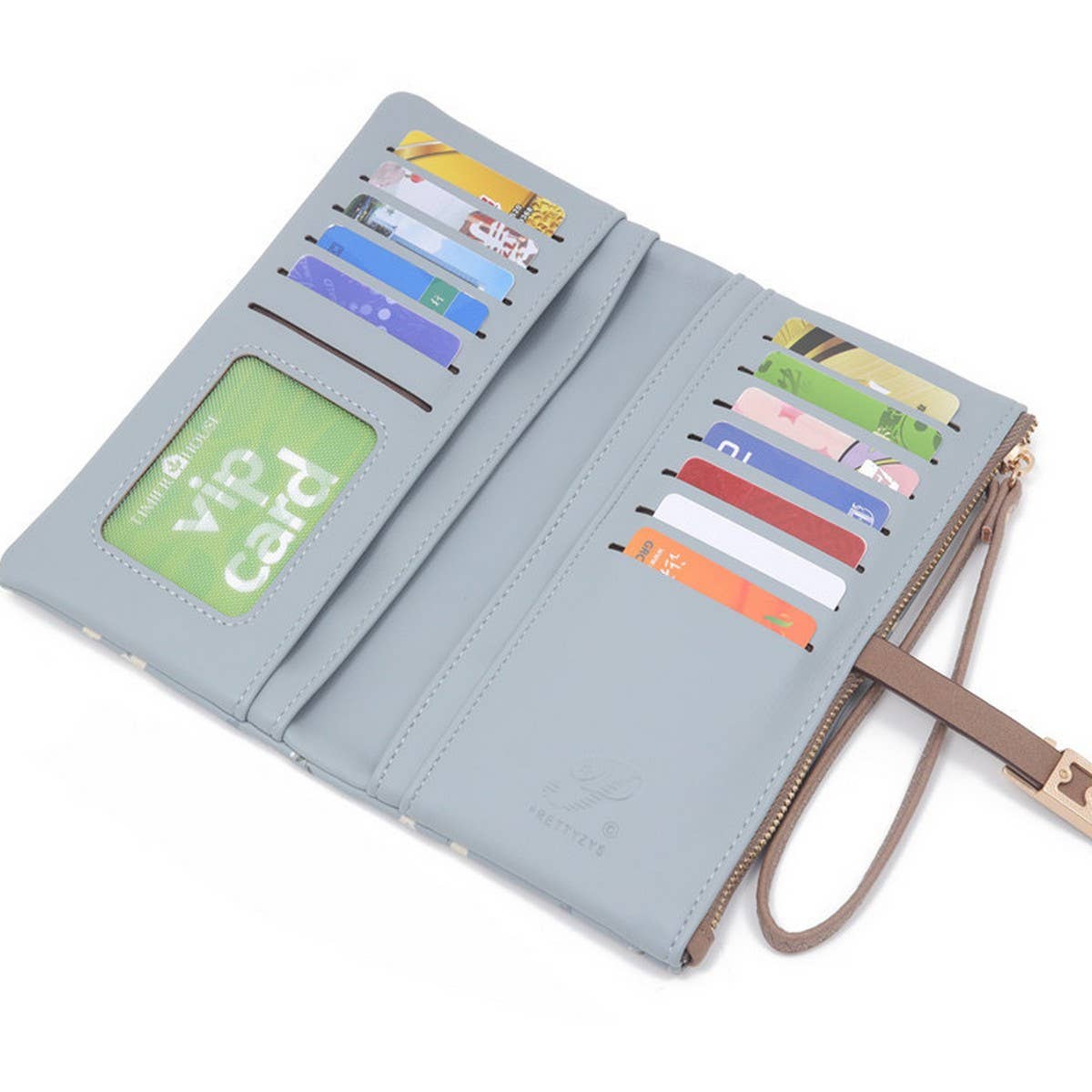 LADIES FRESH PRINTED BUCKLE WALLET APRICOT