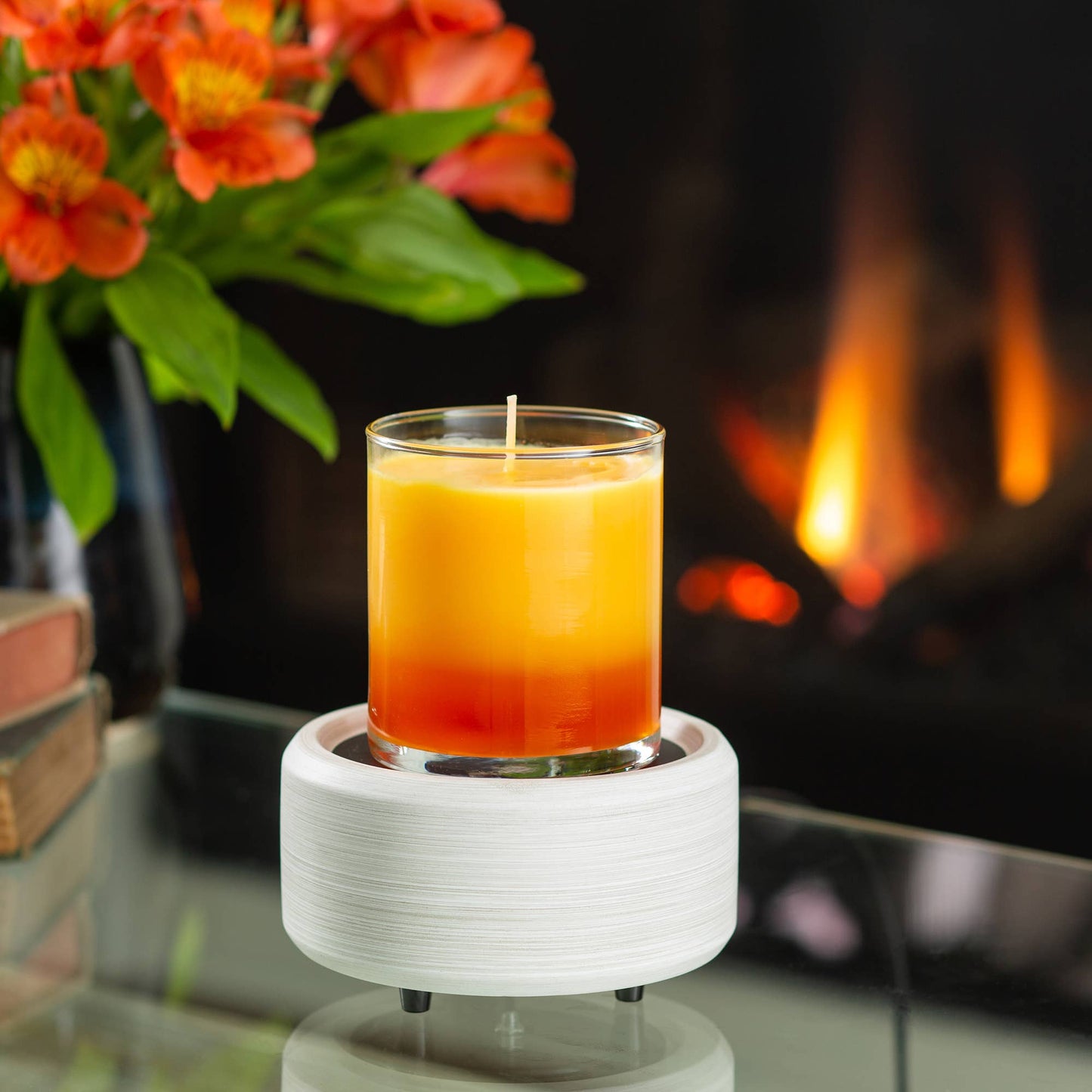 White Washed Bronze 2-in-1 Classic Warmer