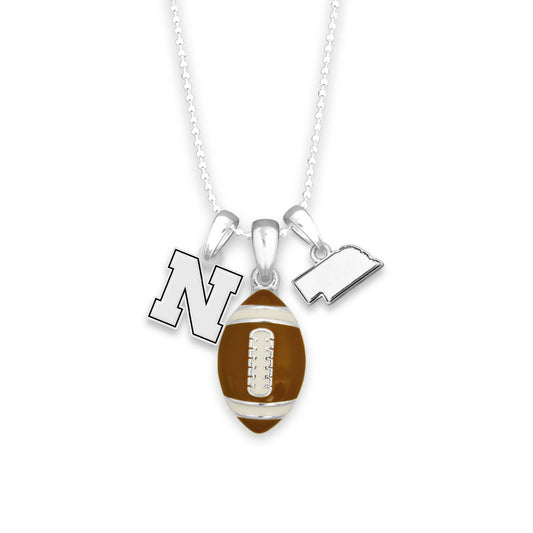 Nebraska Huskers Football Focus Necklace